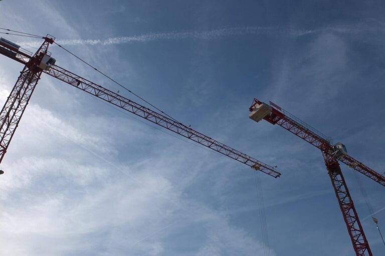 construction site, construction crane, major construction site, construction machinery, cranes
